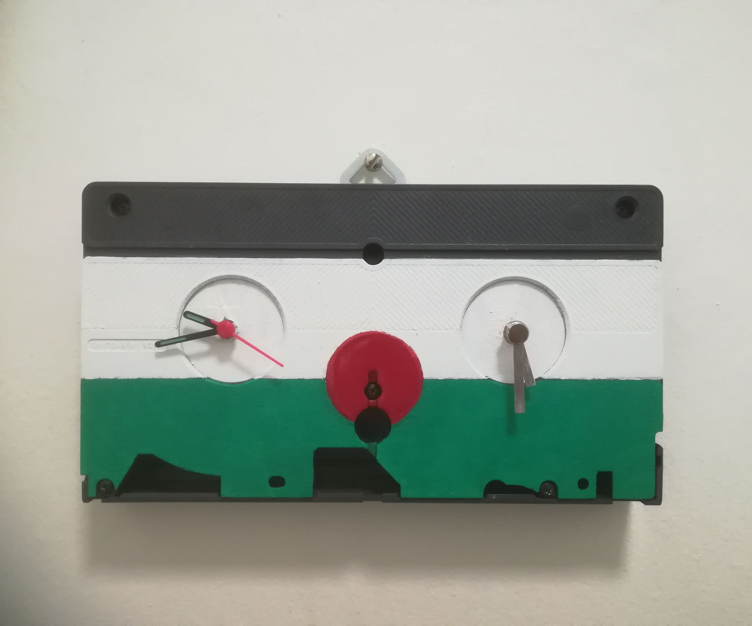 Upcycled Videotape Time Zone Clock