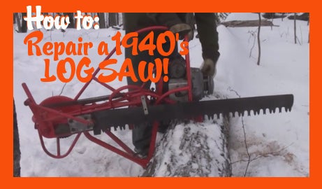 Repair a 1940's Log Saw!