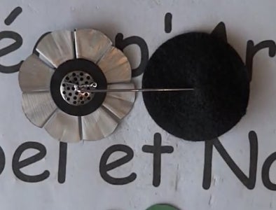 Add a Felt Circle and Vloila, You Have a Beautiful Dahlia Brooch