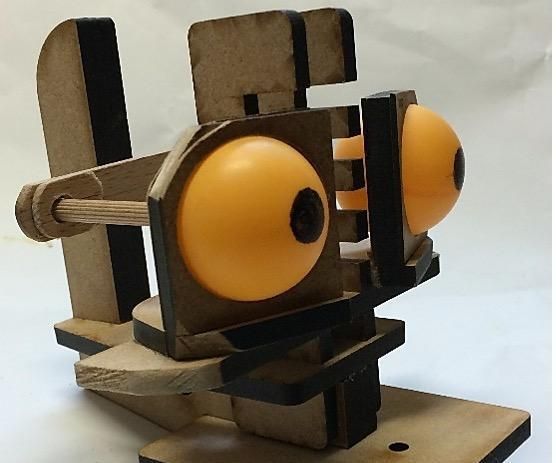 Laser-Cut Controls for Hand-Puppet Heads