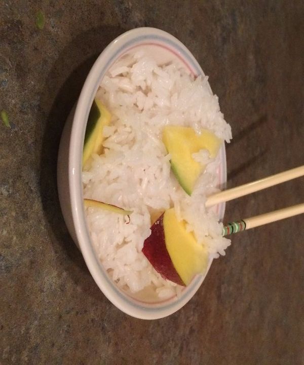 Coconut Sticky Rice With Mango