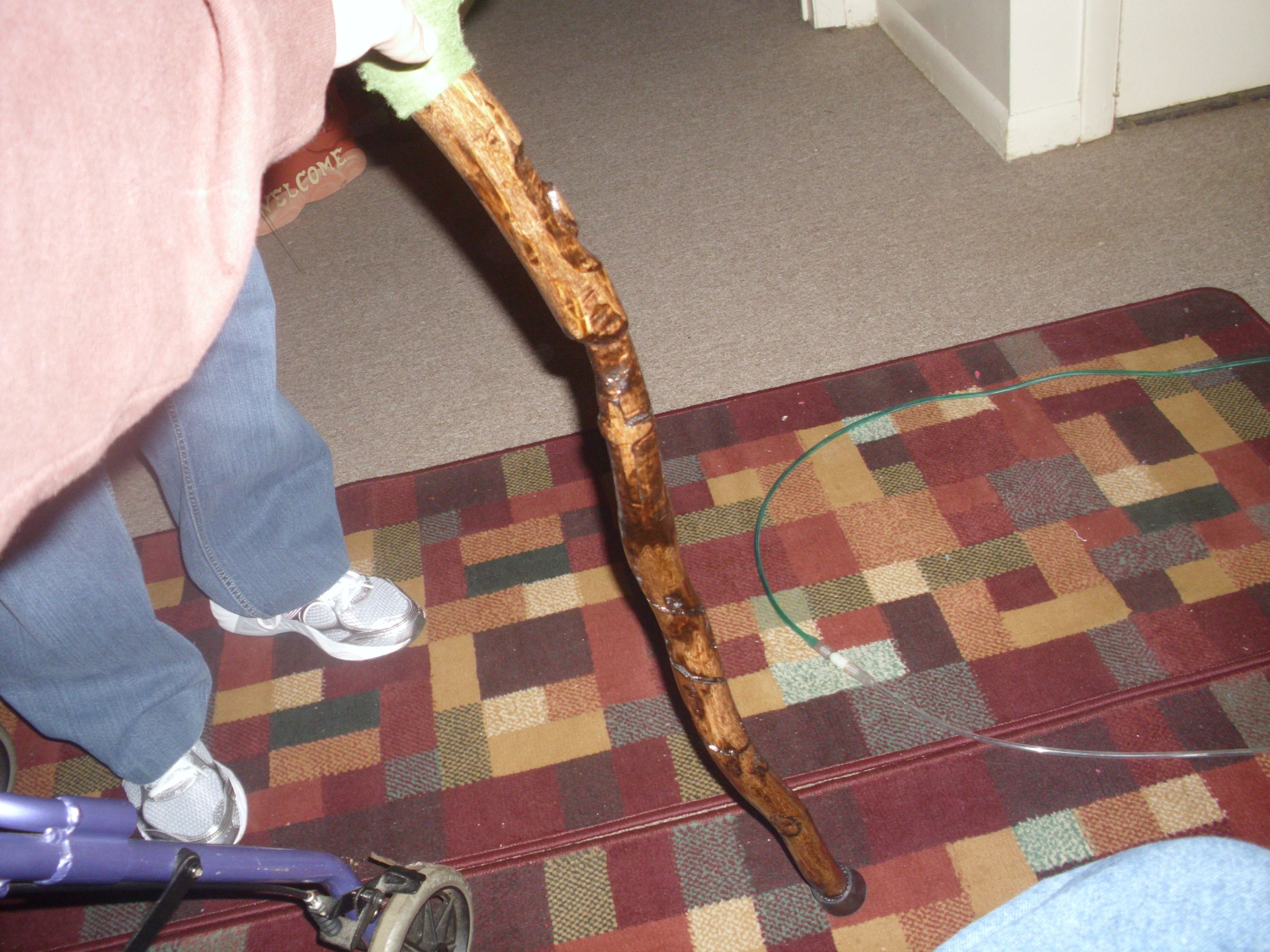 How to Make a Cane Out of a Sapling and Limited Tools!
