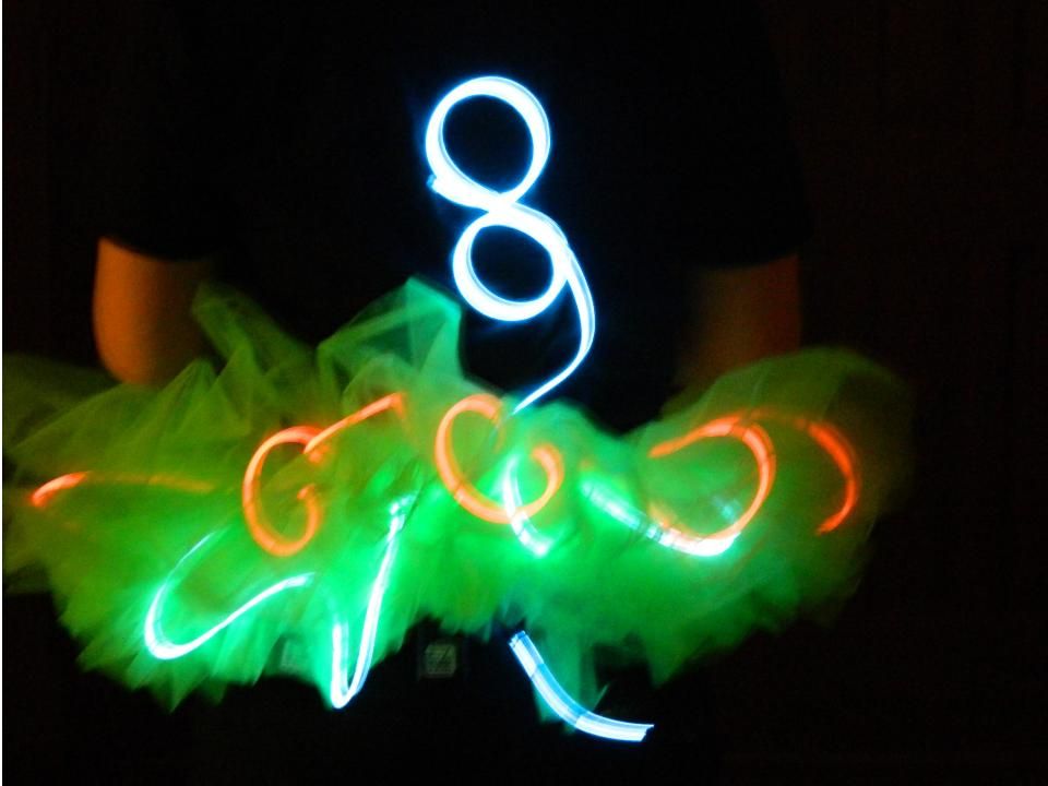 EZ-EL Wire Light Up Tutu Skirt Video Tutorial
