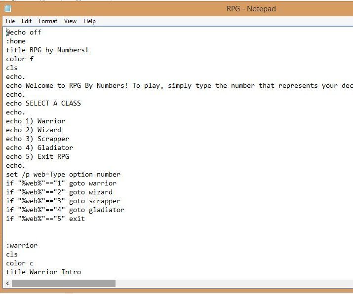 Notepad RPG
