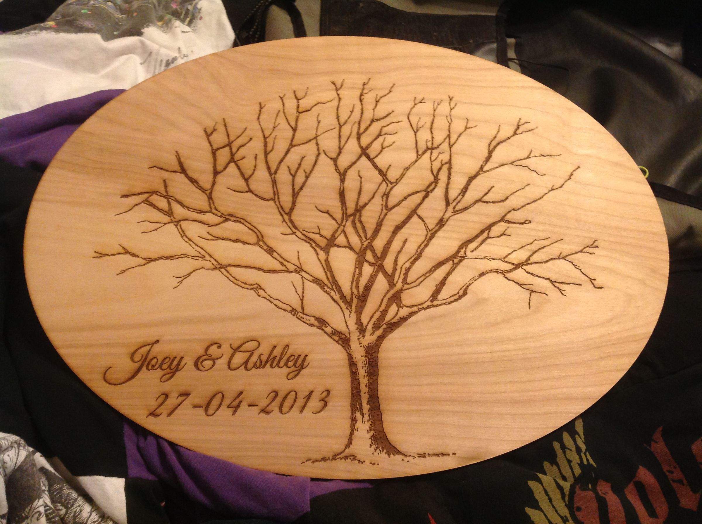 How to Create a Thumbprint Tree on a Laser Cutter