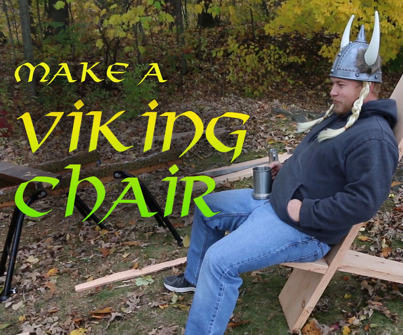 Make a Viking Chair with hand tools!