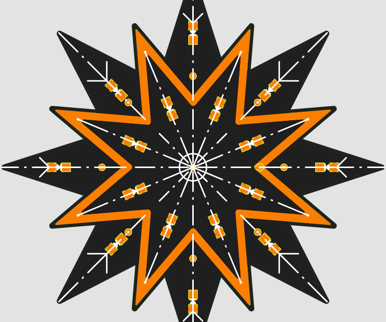 PCB Star Ornament