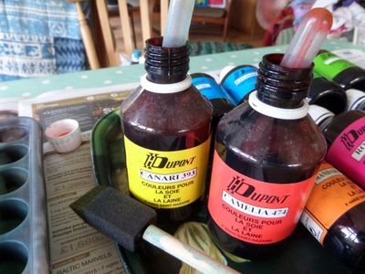 Painting With Steam Fix Dyes - Warm Shades