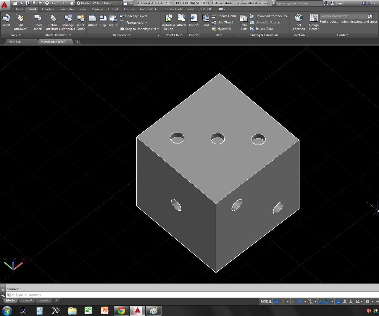 Wooden Dice