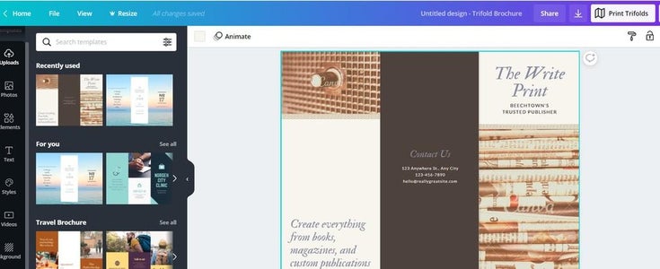 Selecting a Template, Part 1
