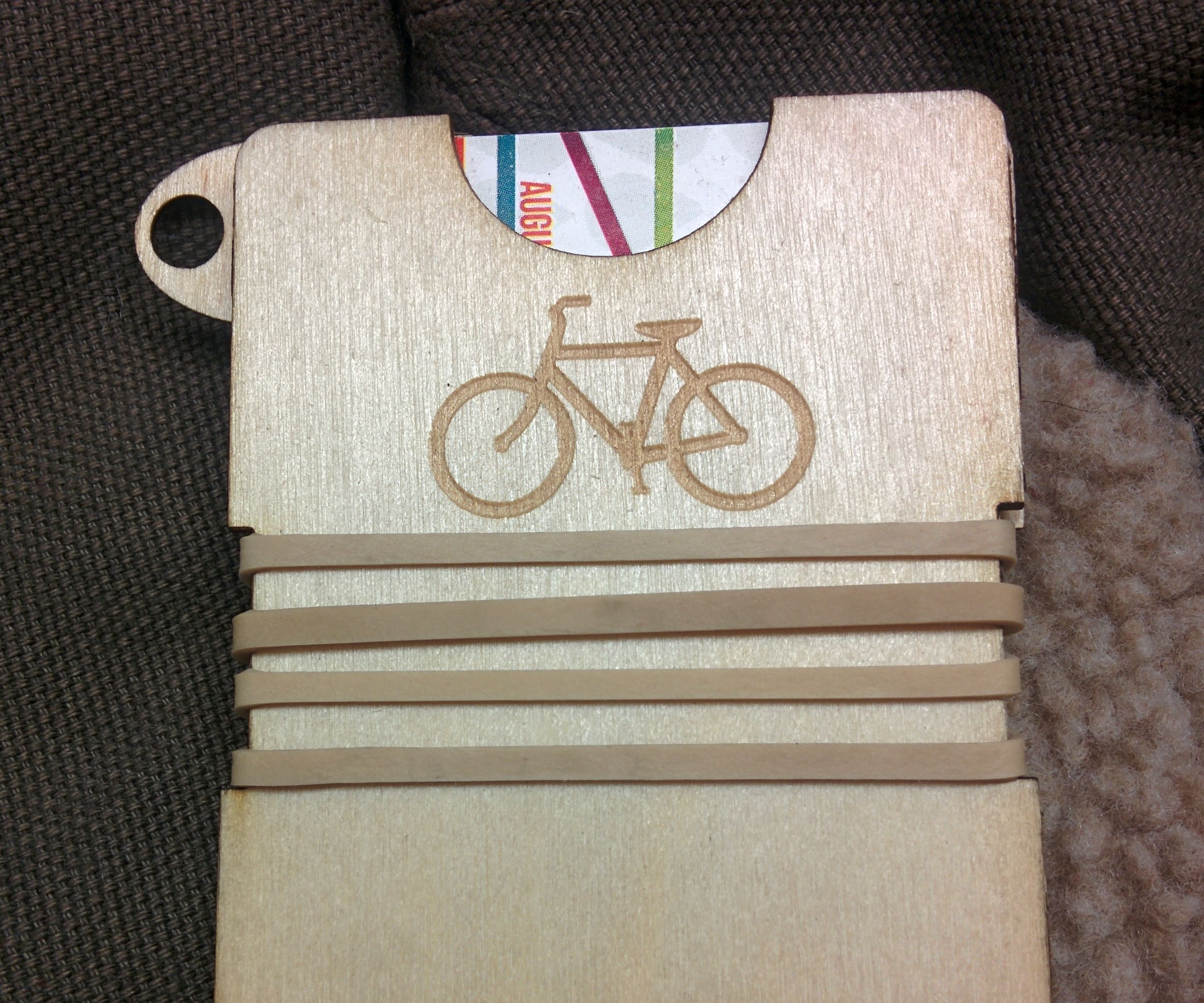 Laser Cut Bicycle Wallet