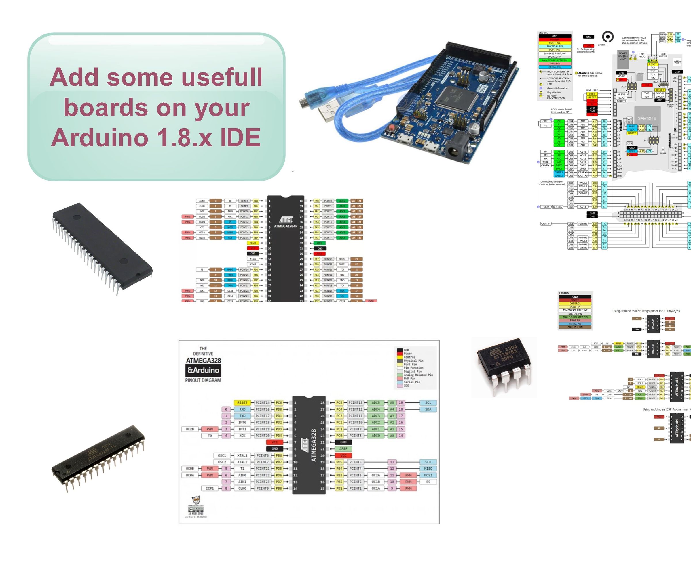 Add Some Usefull Boards to Arduino 1.8.x