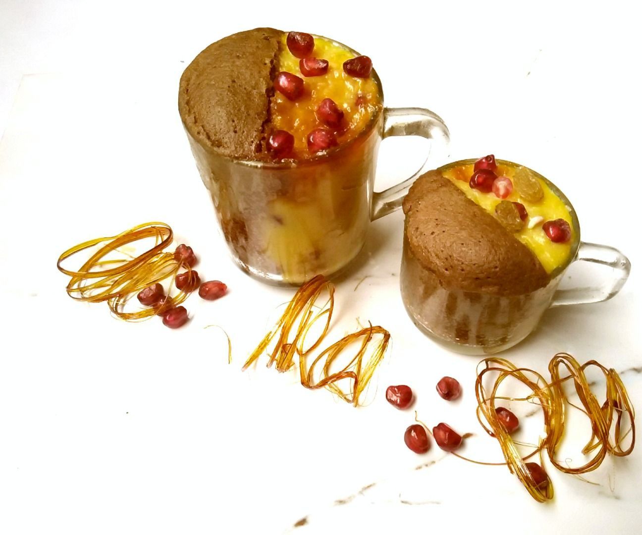 50/50 Coffee-Custard Mugcake