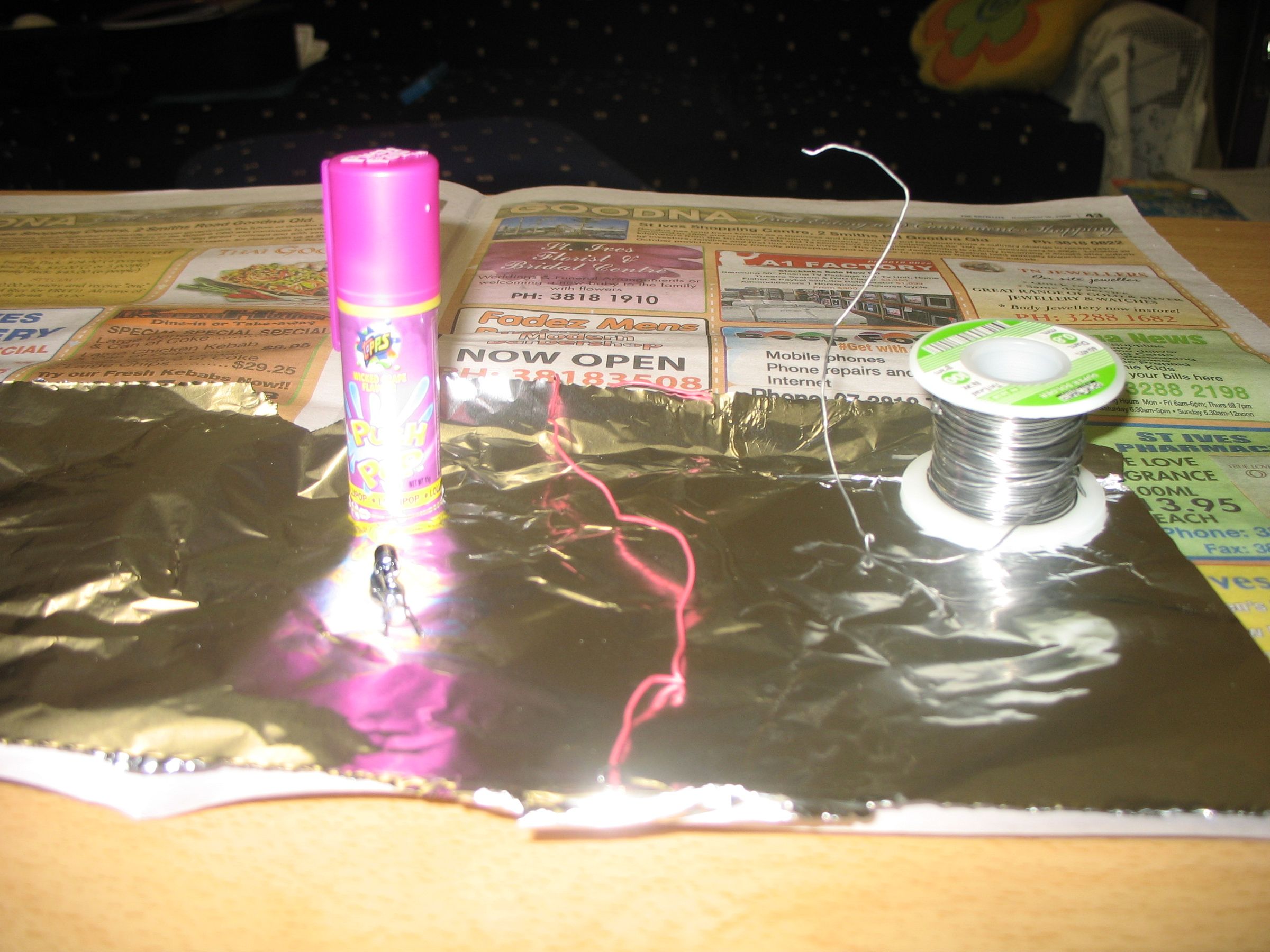 Thumb-Pop IR Battery Drainer!