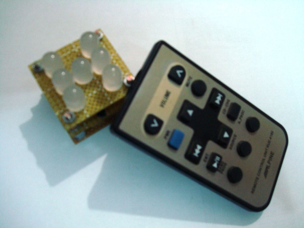 Remote controlled led dice