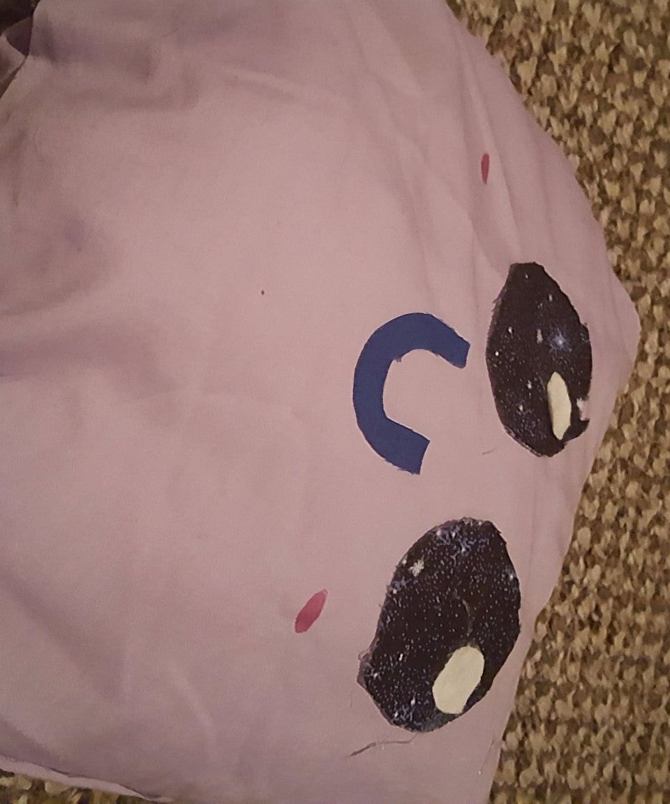 Adorable Pillow Put Together With Hot Glue