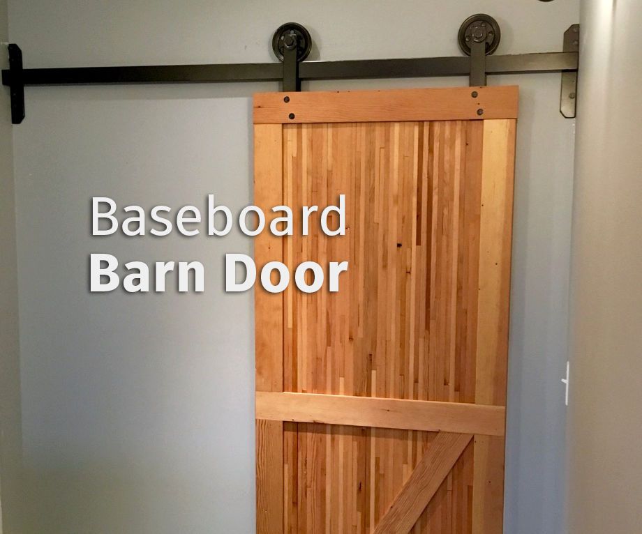 Baseboard Barn Door & Hardware