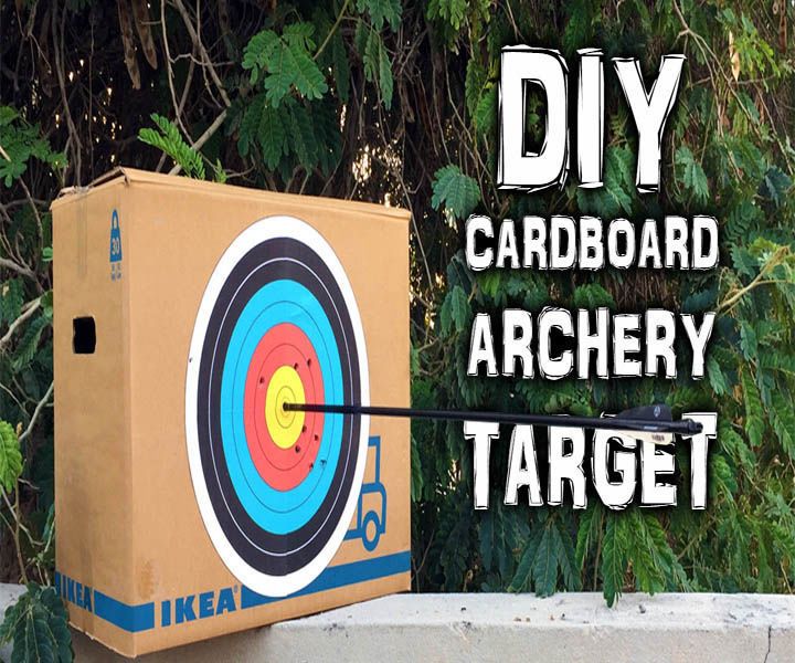 Cardboard Archery Target on a Budget (Video)