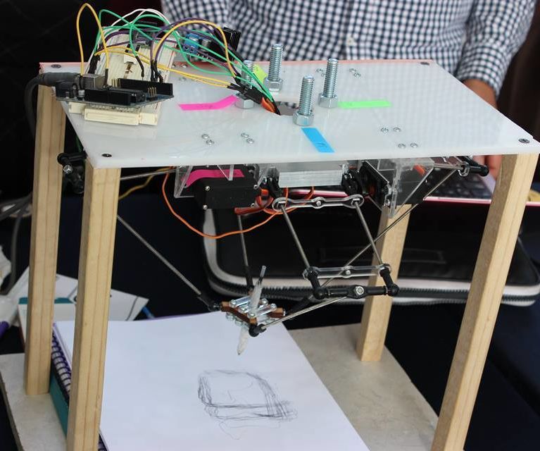 Four Arms Parallel Robot 