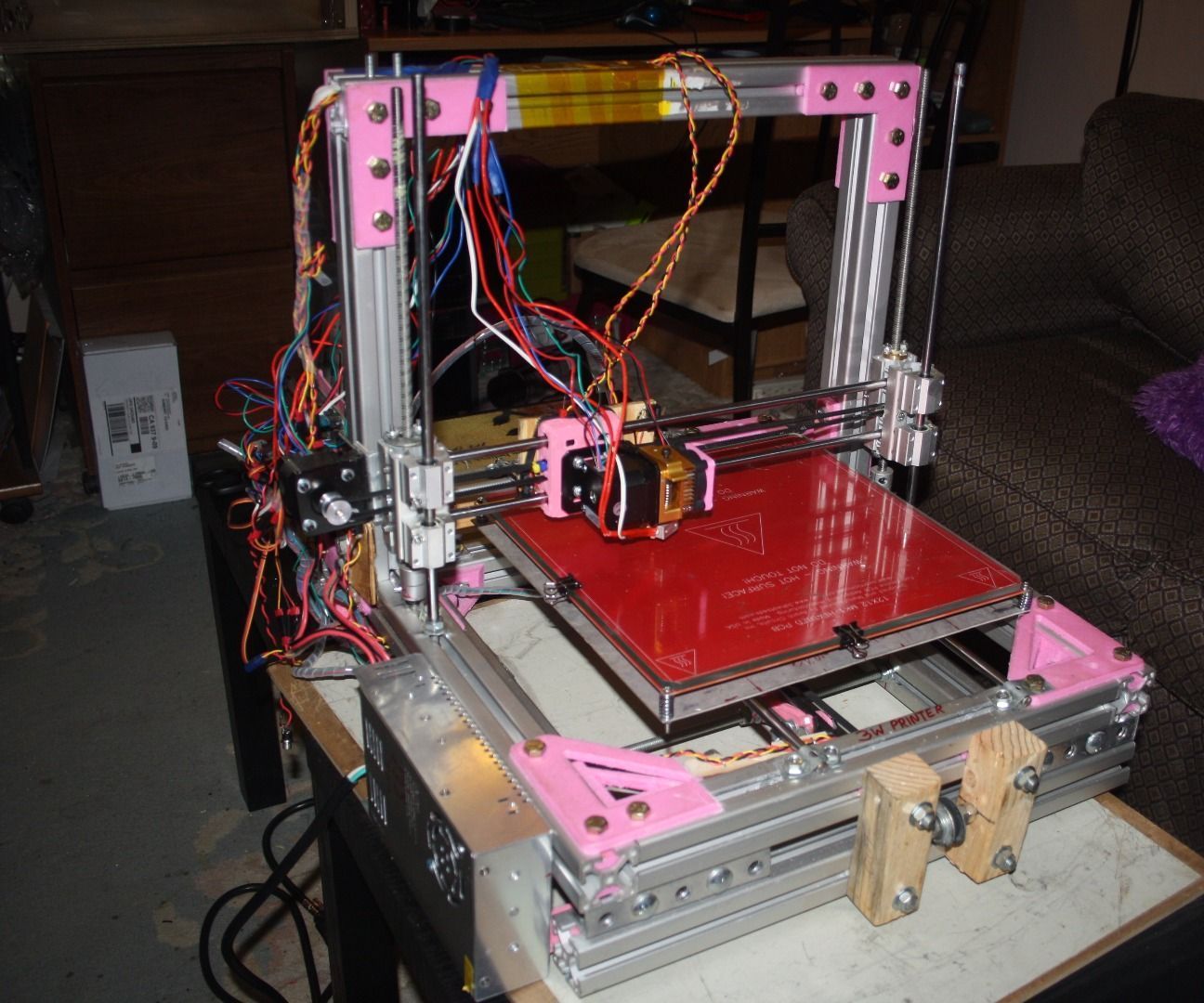 Extrusion 3d Printer With 300mmx300mm Heat Bed With Pre-configured Marlin and Controlled Via Wifi