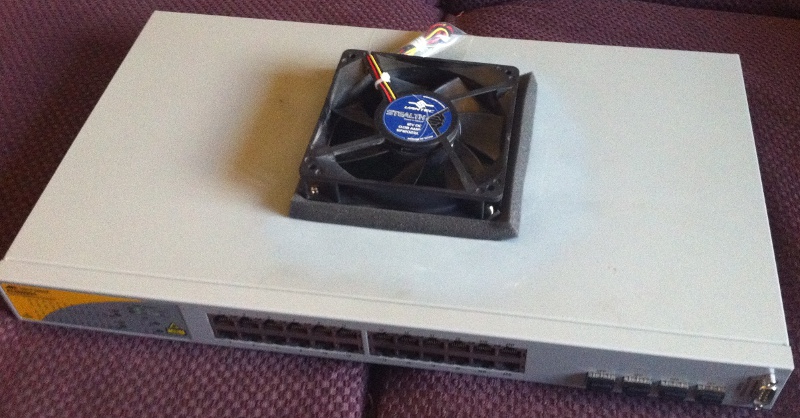 Quietening an Ethernet Switch