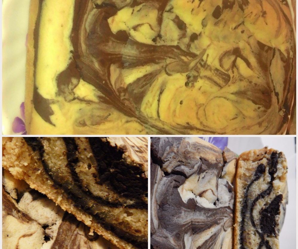 Chocolate + Pineapple Marble Cake 