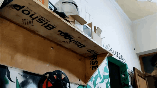 Adding the Light Setup to Wall Shelf