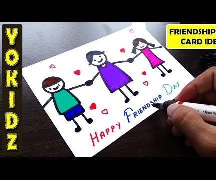  FRIENDSHIP DAY CARD IDEA | HOW TO MAKE FRIENDSHIP DAY CARD | EASY GREETING CARD FRIENDS