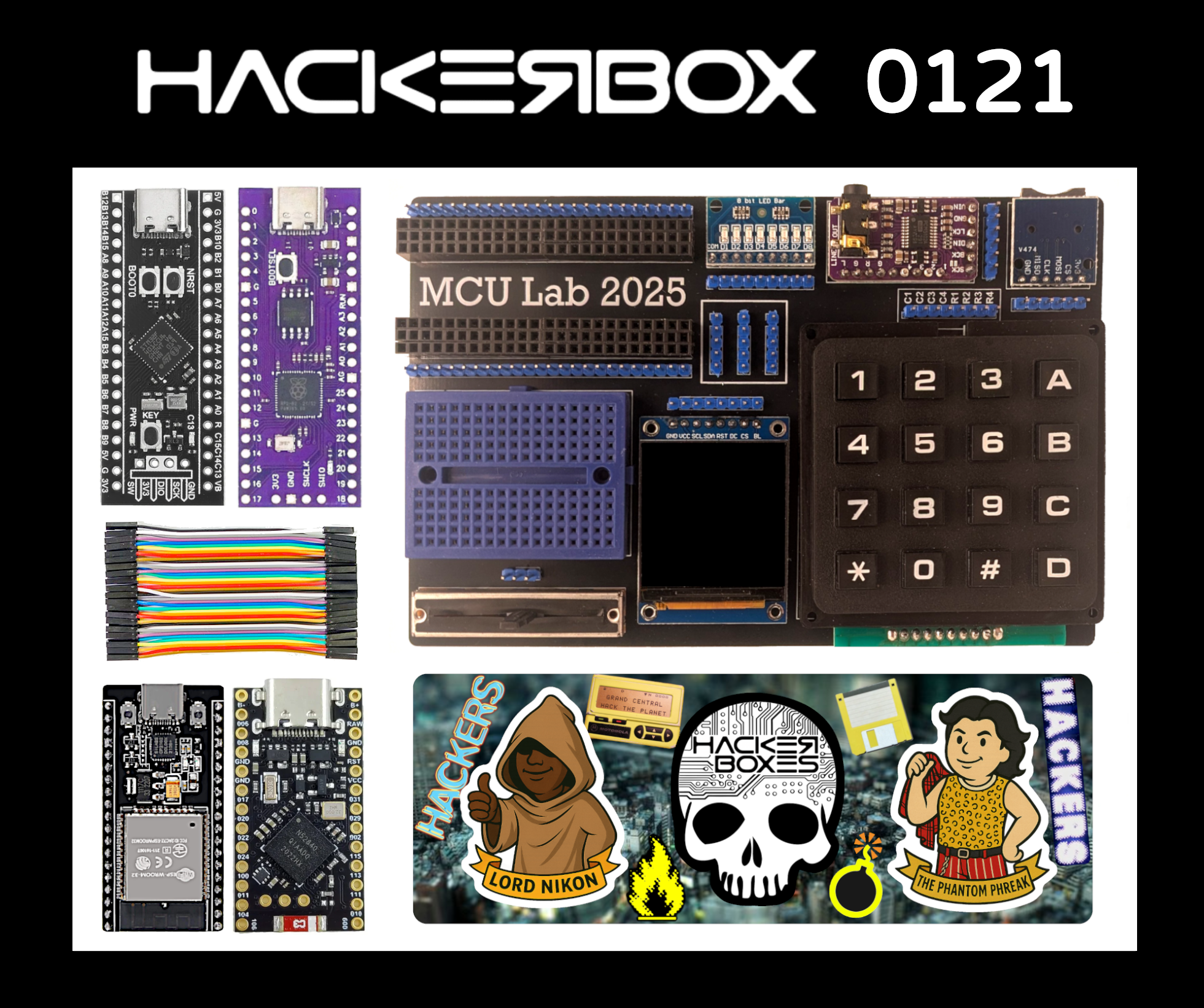 HackerBox 0121: MCU Lab 2025