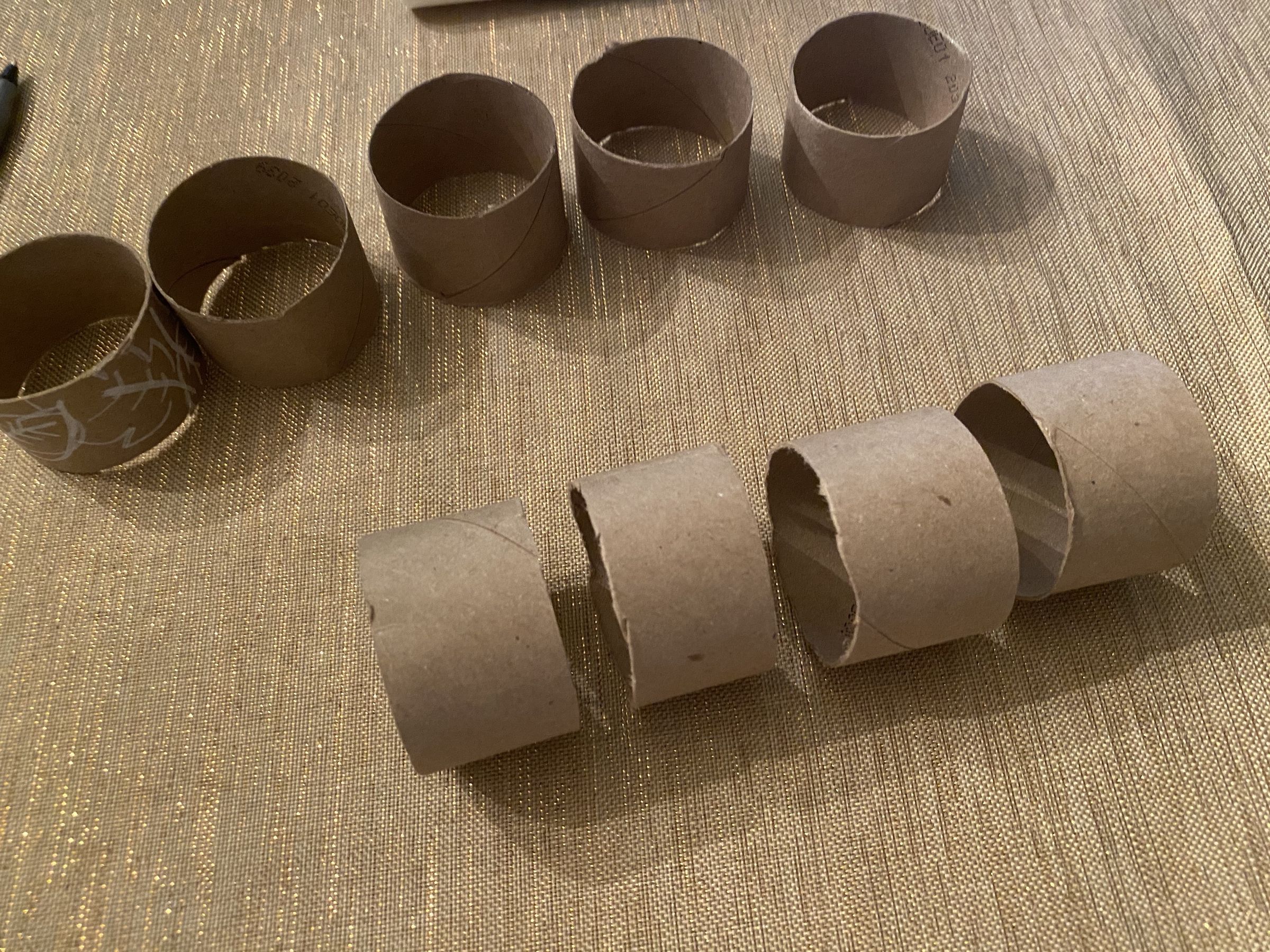 Easy Recycled Toilet Paper Napkin Rings 3 Steps Instructables