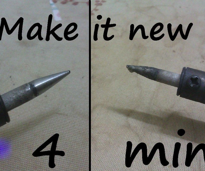 Make an Old Soldering Iron Tip New, Quick, Easy N Free