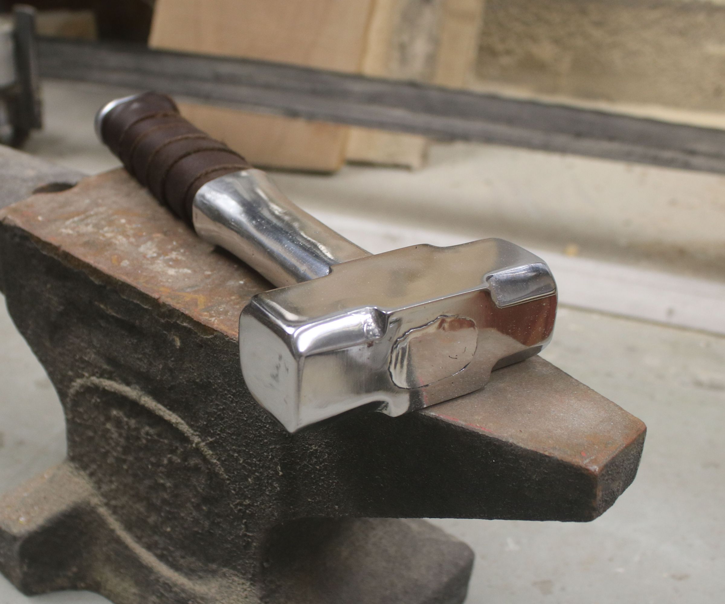 Restorin Old Rusty Hammer and Casting Aluminum Handle for It