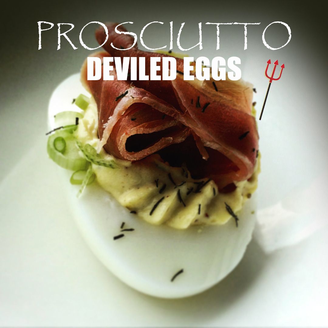 Deviled Eggs Prosciutto Topped Gourmet Deviled Eggs 5 Steps (with
