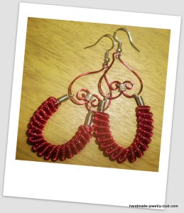 Upside Down Heart With a Twist Earrings