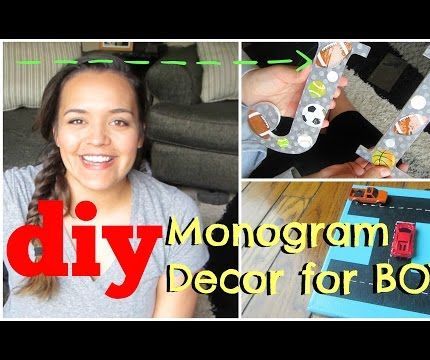DIY Monogram Wall Decor | Boys Room