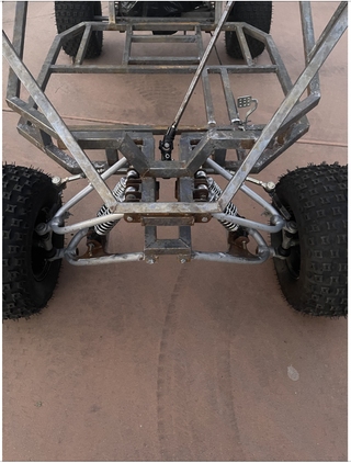 Buggy top steering setup