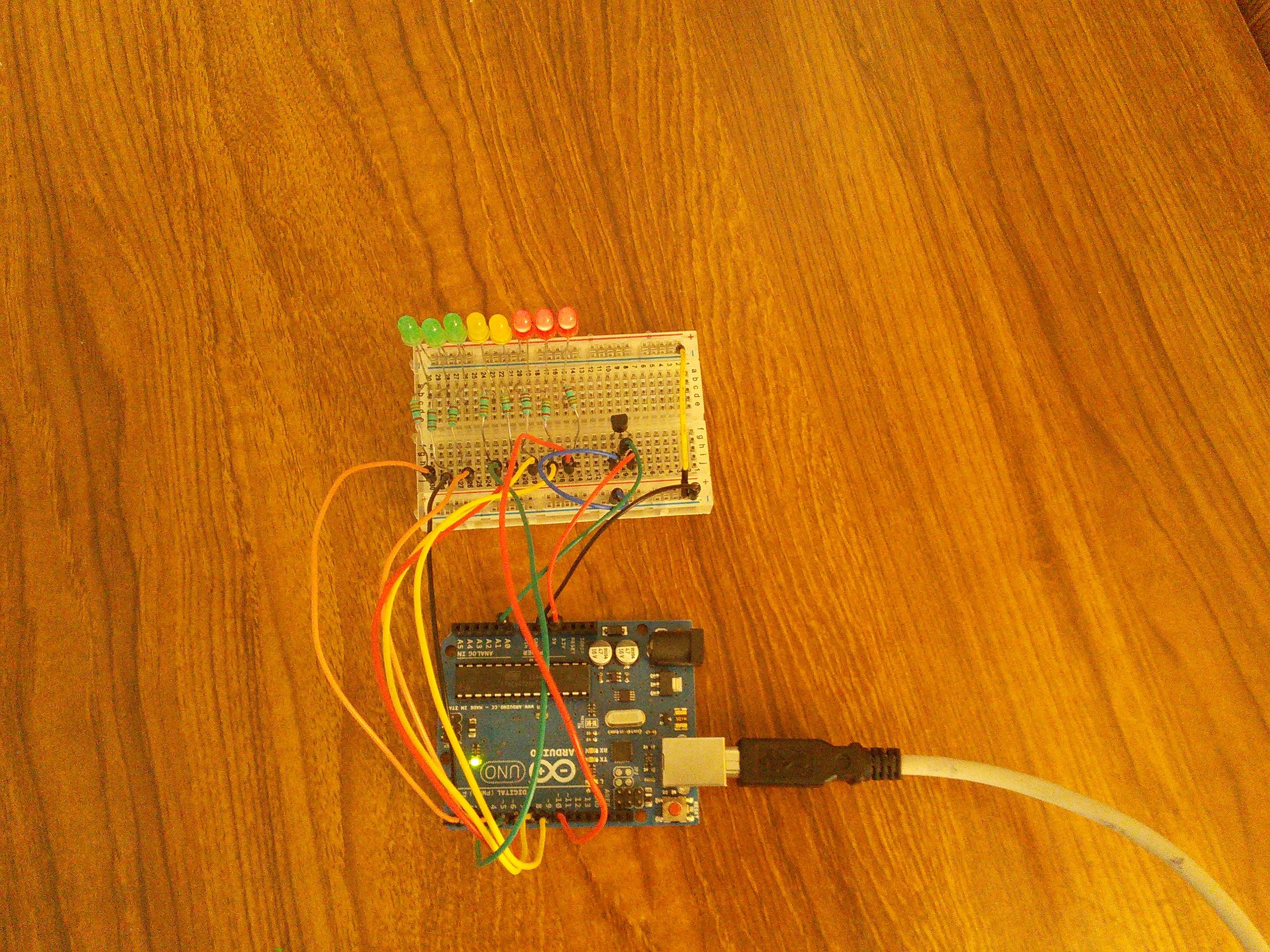 LM35 LED Temperature Bar