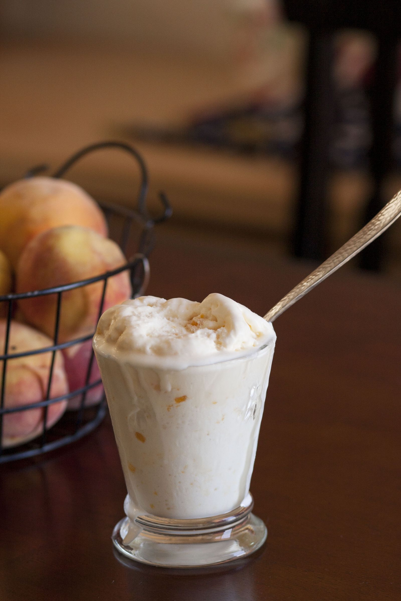 Peaches and Cream Ice Cream