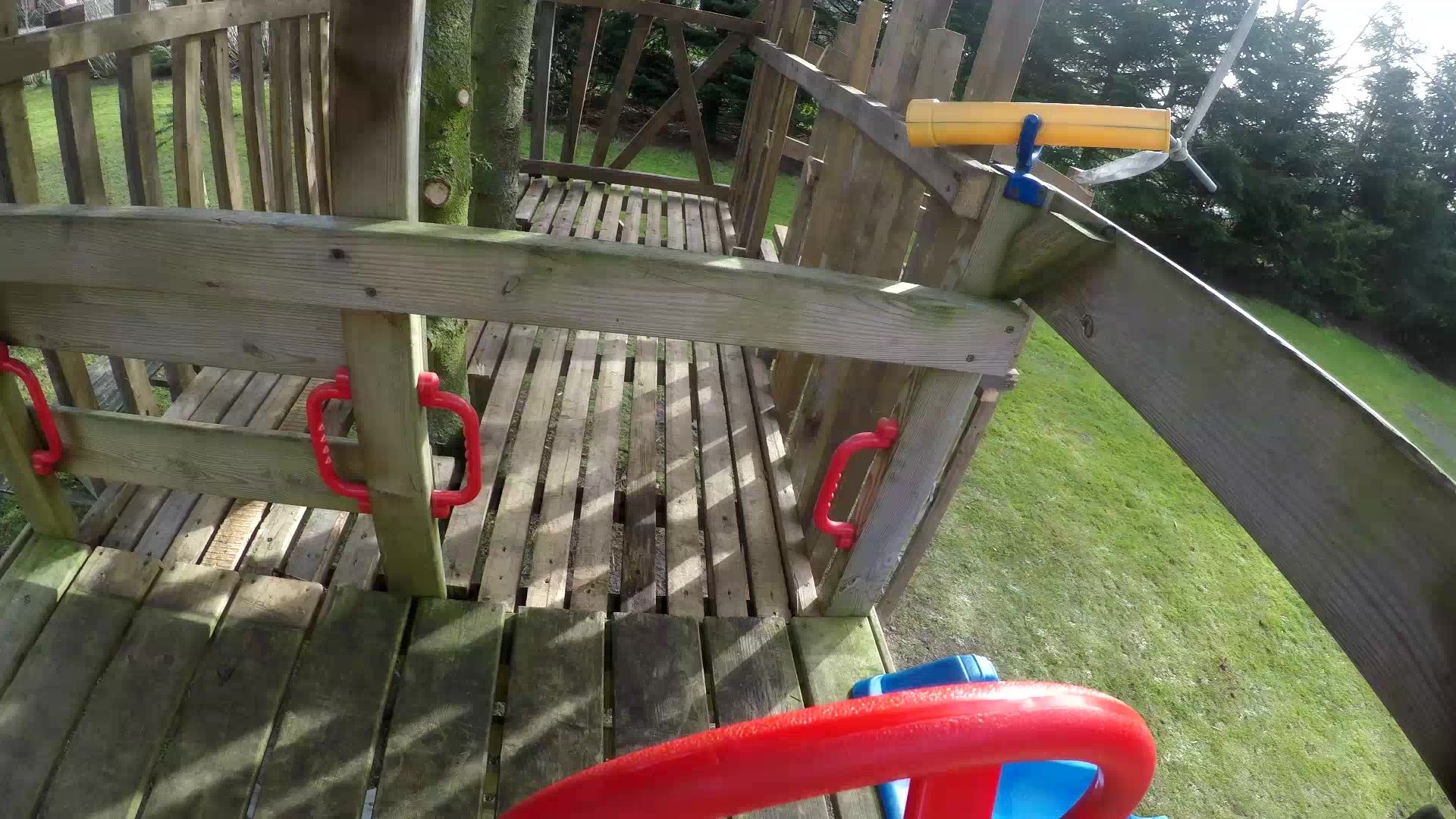 Kid's Zipline With Playhouse 3 Steps Instructables