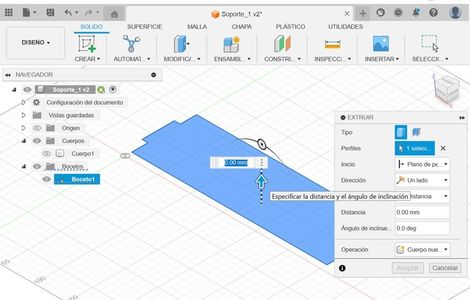Modelación 3d Para El Soporte 1