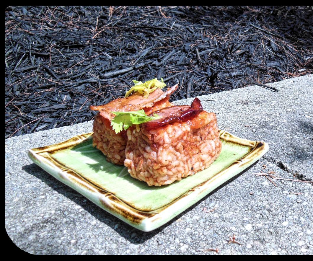 Bloody Mary Bacon Sushi