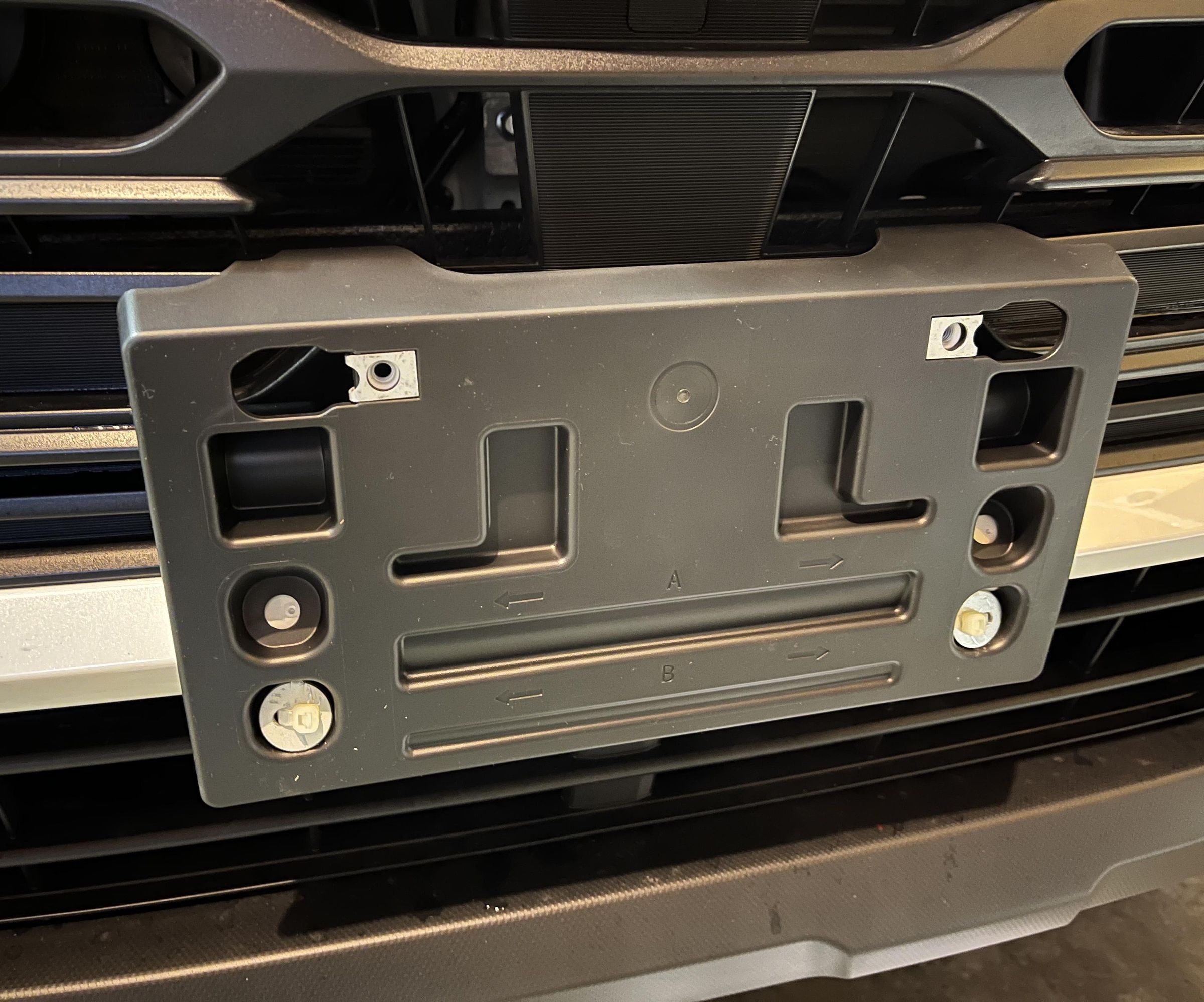 No Drill Subaru Front License Plate Mounting