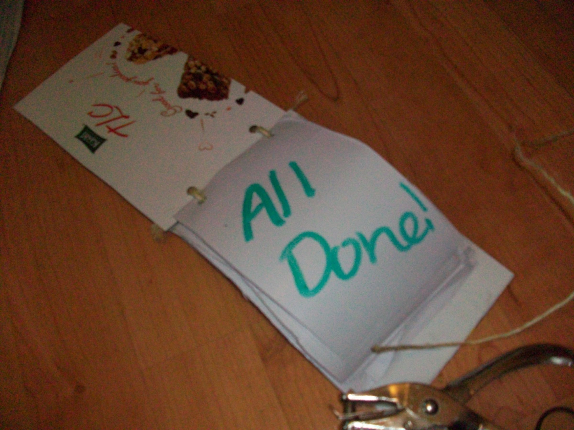 Recycled Dry Erase Notebook! 6 Steps Instructables