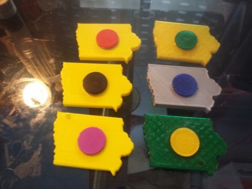 US States, European States/Countries EDC Fidget Spinner (IOWA)