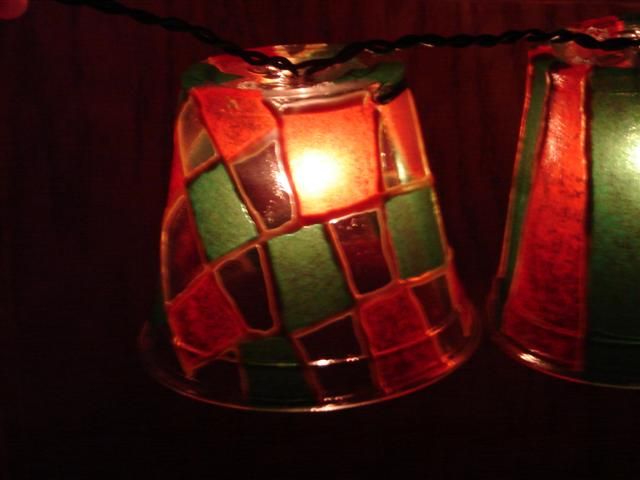 Easy Stained Glass Christmas Holiday Lights
