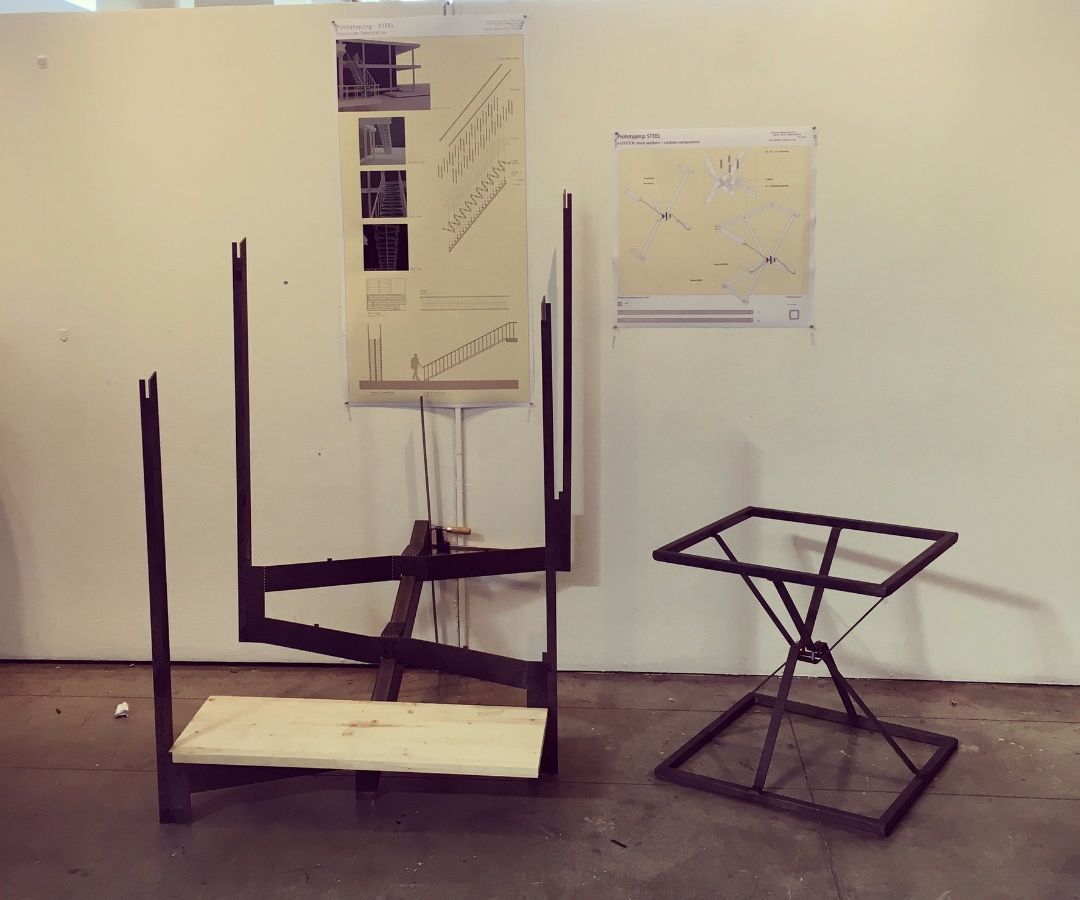 Prototyping Steel - a Continuous Steel Stair