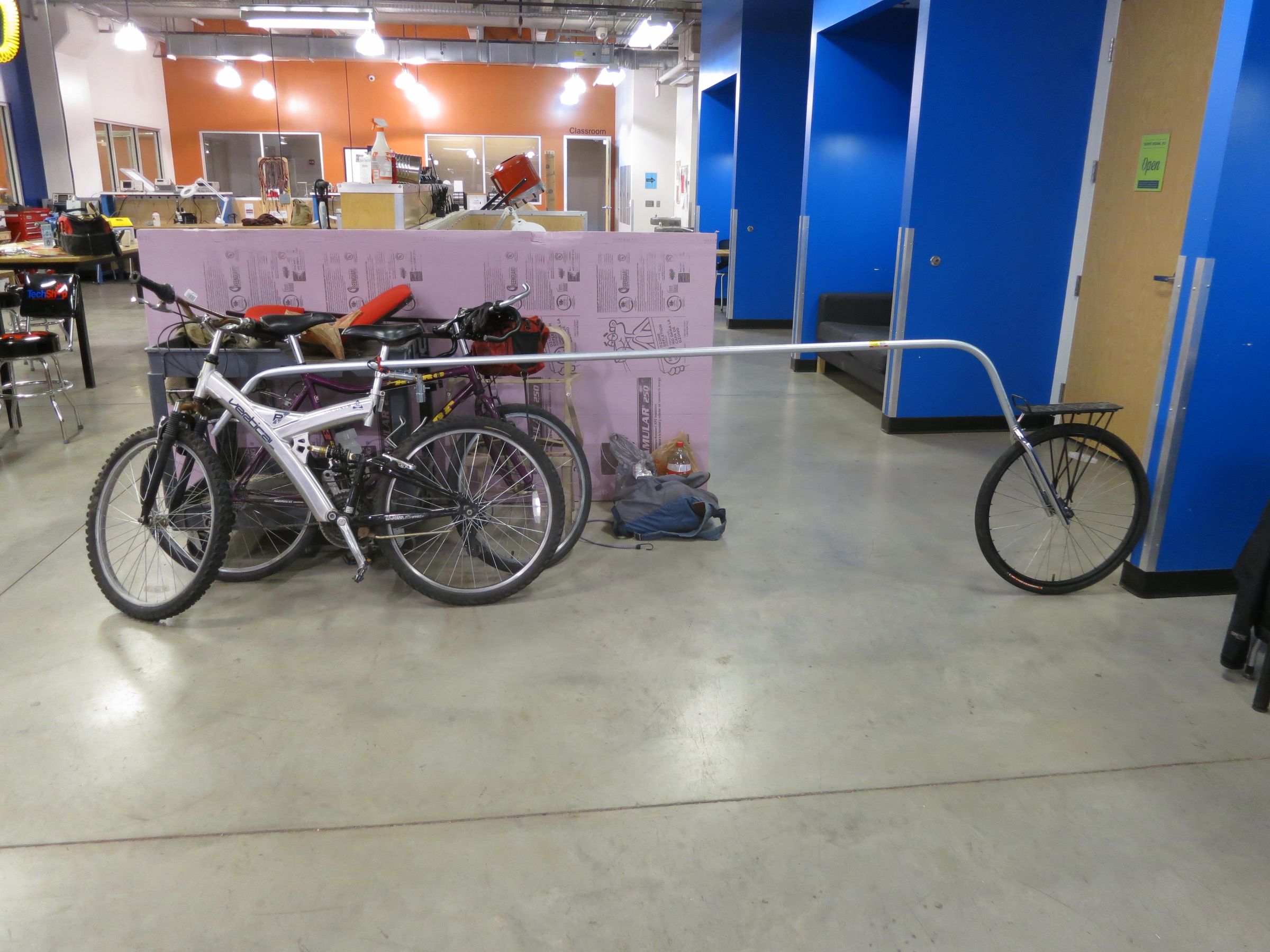 One Wheel Bike Trailer I Made It at 8 Steps Instructables