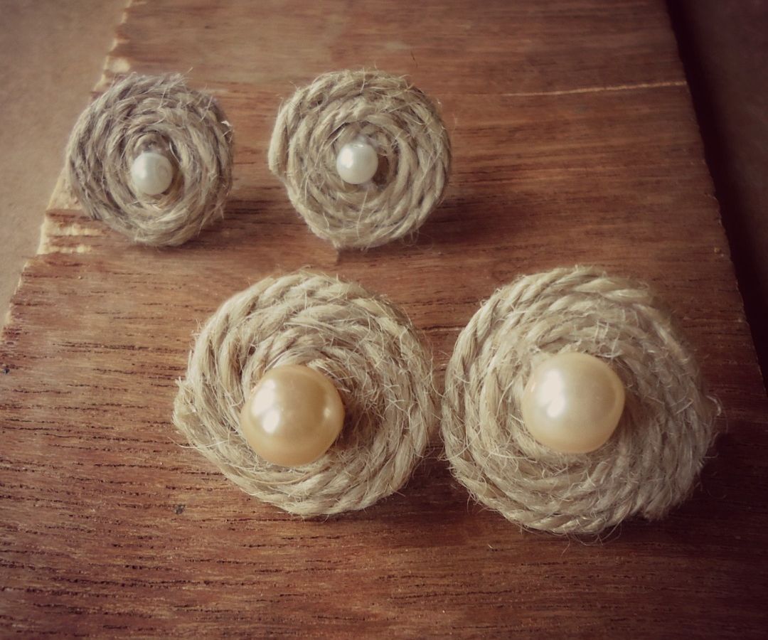 Rustic Hemp Cord Ear Top 