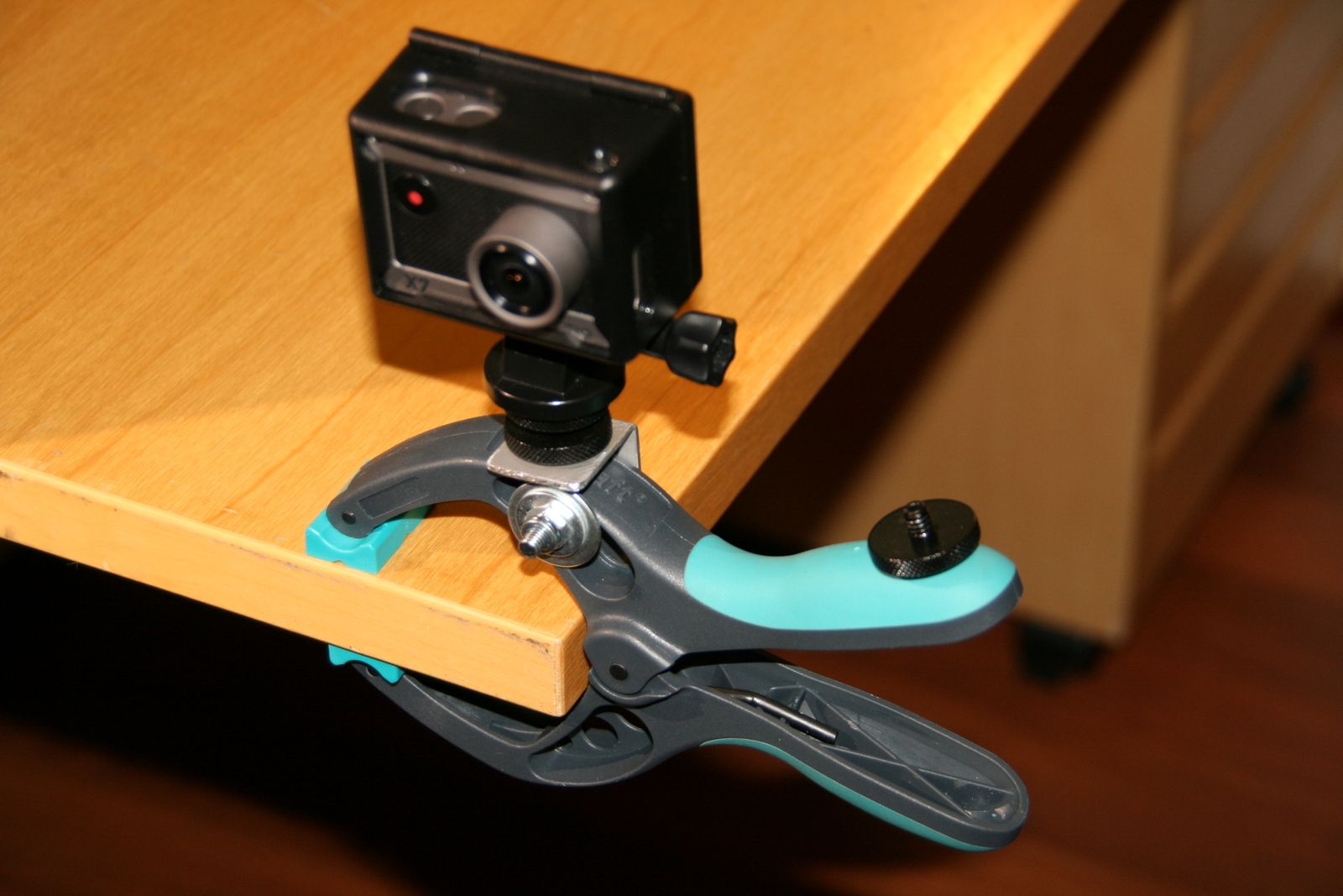 DIY Clamp Mount for GoPro, Actionpro X7 or Any Other Action Cameras