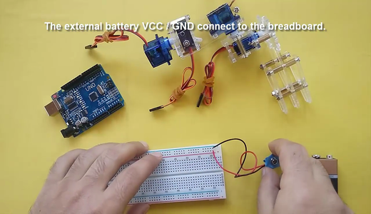 Arduino - Robotic Arm Control With a Potentiometer : 4 Steps (with ...